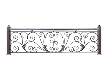 Old metal fence with ornaments. С.