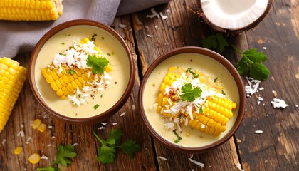 Sweet Corn Comfort &ndash; Coconut Milk, Tender Kernels & Shreds