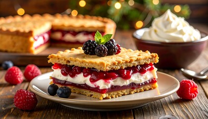 Berry Bliss Stack &ndash; Creamy Filling with Graham Crunch & Raspberry Pop