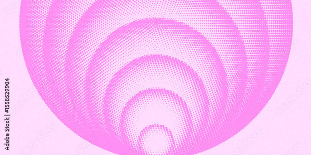 Poster Cool Circle Halftone Dotted Texture Vector Design. Round Dotted Pattern Background.