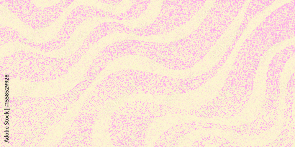 Poster cool wavy abstract dotted texure. halftone dots background.