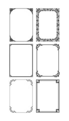 vintage frames vector art ornament