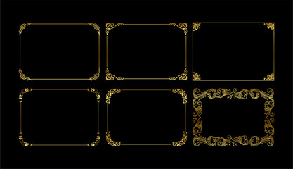 vintage frames vector art ornament