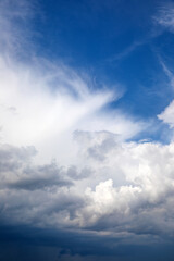 Beautiful skyscape with picturesque clouds