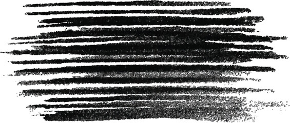 Abstract Black and White Charcoal Texture Horizontal Stripes Grunge Background Design Element Hand Drawn Sketchy Lines Pattern