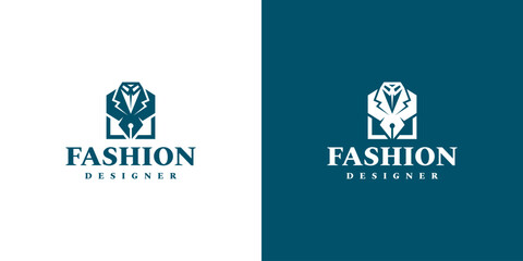 men fashion designer logo vector