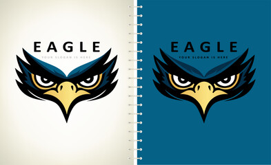 Eagle logo bird vector. Animal design