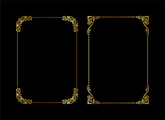 vintage frames vector art ornament