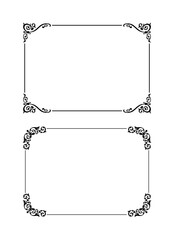 vintage frames vector art ornament