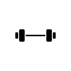 Strength Training Barbell Icon, Weightlifting Graphics, Fitness Symbol