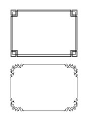 vintage frames vector art ornament