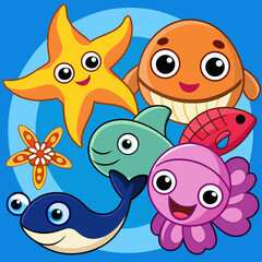 Cute Kawaii and Modern Animal Vector Collection – Flat Icons, Minimal Line Art, Geometric Wildlife, Cartoon Illustrations.