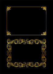 vintage frames vector art ornament