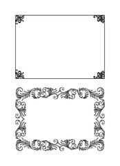 vintage frames vector art ornament
