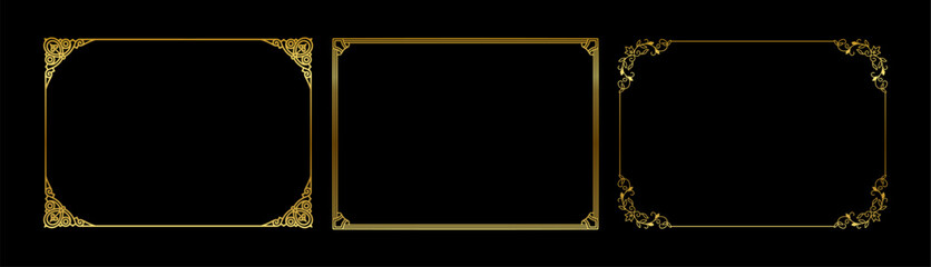 vintage frames vector art ornament