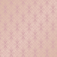 Decorative background with a rose gold pattern design 