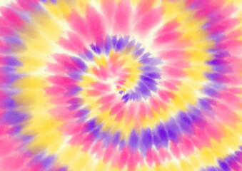Pastel coloured hand painted tie dye background design 