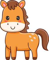 horse cartoon illustration