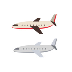 vector illustration of airplane,cartoon airplane vector illustration isolated on transparent background

