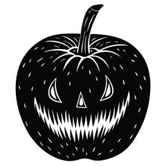 halloween pumpkin on a white background