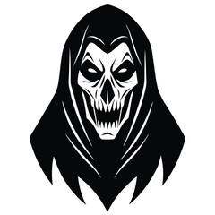 black and white skull tattoo