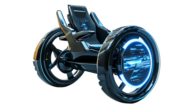 Futuristic Hologram Wheelchair