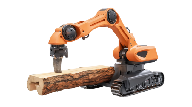 Robotic Arm Wood Cutter
