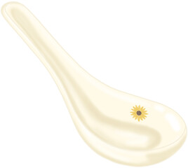 off white vintage ceramics dining set with sunflower ornaments