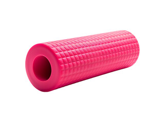 Gym foam roller isolated on a transparent background