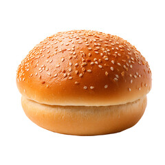 Hamburger bun isolated on a transparent background