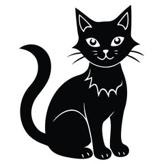 black and white cats