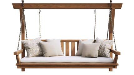 Wooden Garden Swing Bench