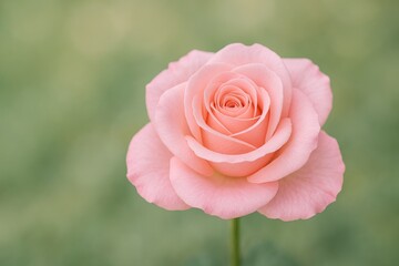 Stunning Pink Rose Against a Natural Scenery