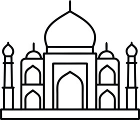 Iconic Taj Mahal Architectural Marvel of India