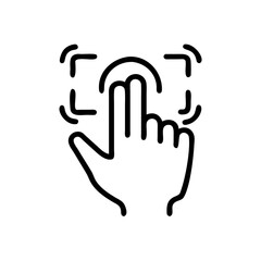 Smart Gesture Control AI Vector Icons – Clean Lifestyle Line Illustrations