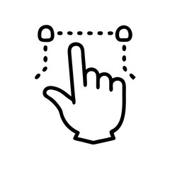 Smart Gesture Control AI Vector Icons – Clean Lifestyle Line Illustrations