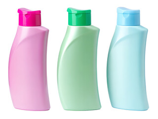 Plastic bottle shampoo isolated