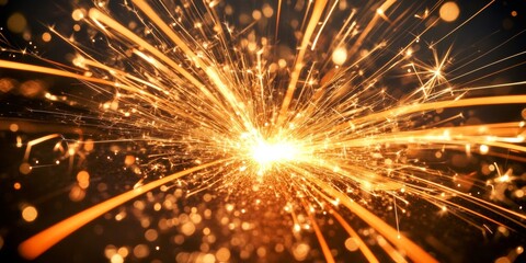 Spectacular fireworks display with bright and colorful bursts.