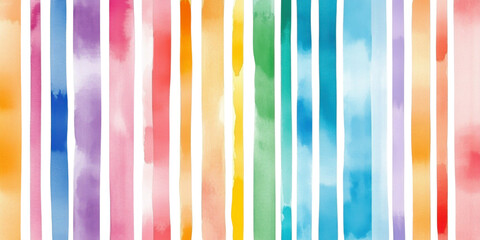 watercolor rainbow stripes background, abstract vector art