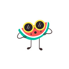 Summer Kiwi and Papaya Characters Smiling