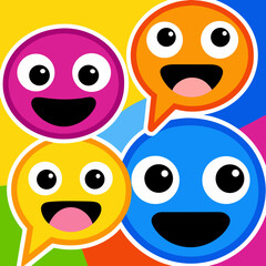 Cute Kawaii and Modern Emoji Vector Collection – Cartoon Stickers.