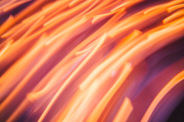 Abstract halloween light painting with long exposure