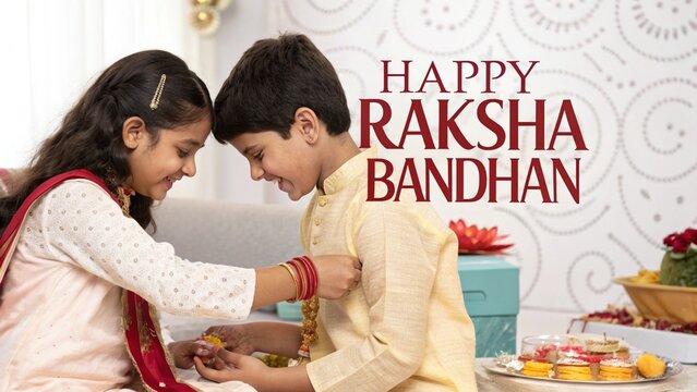 Celebrating Raksha Bandhan with Rakhi, Sweets, and Festive Traditions—August 25 - Powered by Adobe