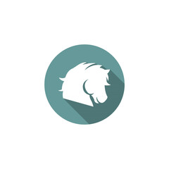 Elegant Horse Head Icon Equestrian Design, Minimalist Style