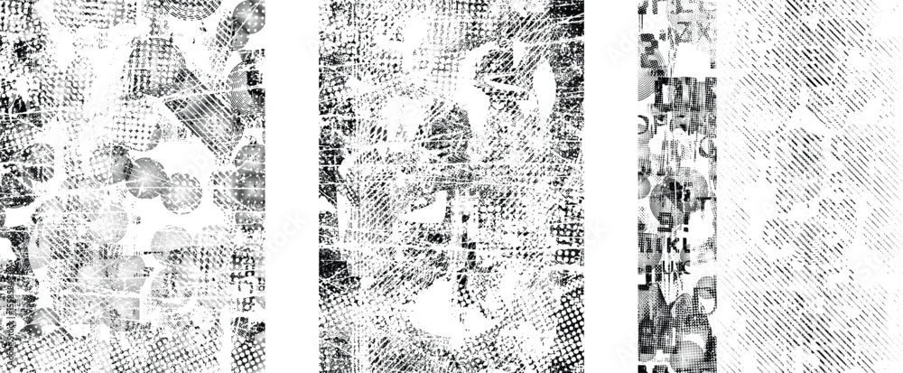 Poster grunge urban backgrounds set.texture vector.dust overlay distress grain ,simply place illustration o
