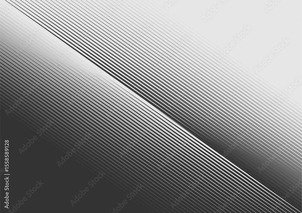 Poster high contrast black and white lines abstract minimal design. vector geometric background
