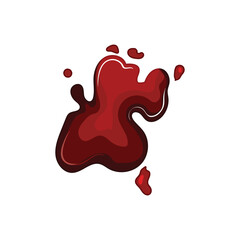 detection blood stain cartoon vector illustration