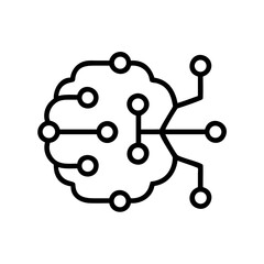 Neural Net Sync – Minimalist Lifestyle AI Line Icons