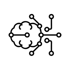 Neural Net Sync – Minimalist Lifestyle AI Line Icons