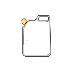 airtight canister plastic cartoon vector illustration